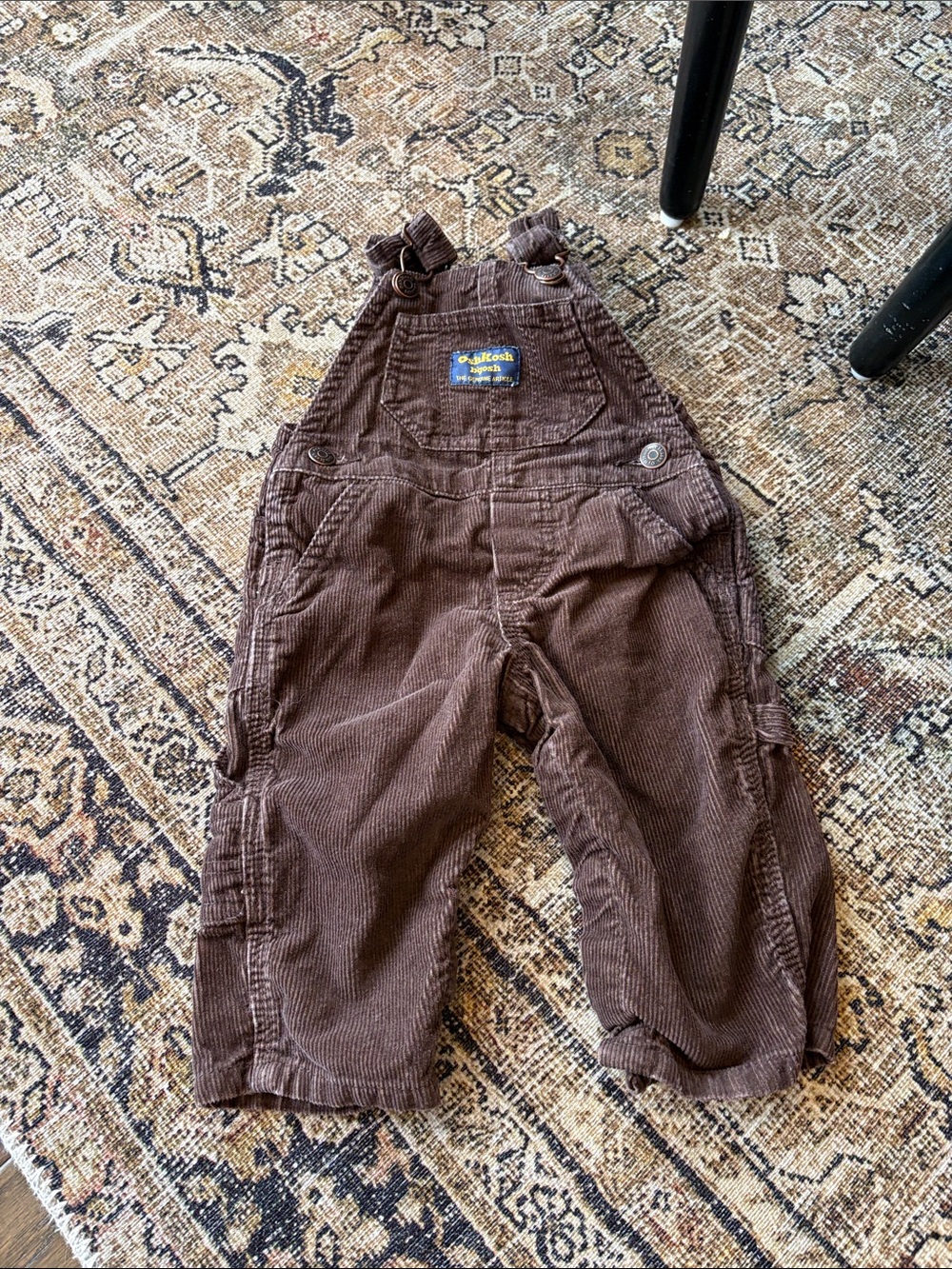 OshKosh B'gosh Dark Brown Corduroy Kids Overalls
